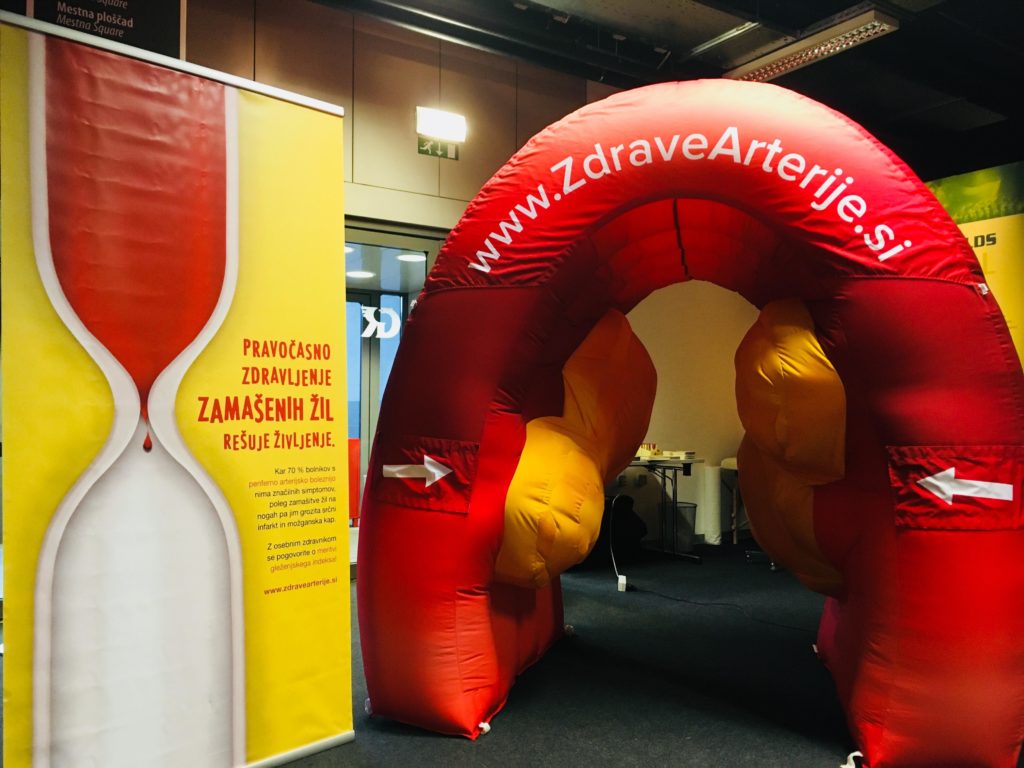 Foto: Osveščanje o periferni arterijski bolezni na razstavi Body Worlds Vital v Ljubljani