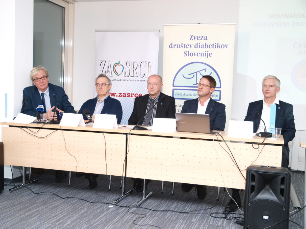 prof. dr. Zlatko Fras , prim. Matija Cevc, Robert Gratton, prof. dr. Andrej Janež, prof. dr. Tadej Battelino